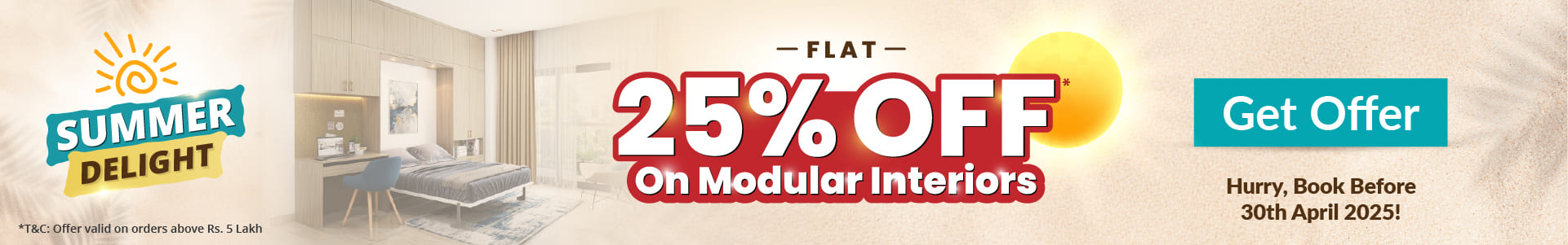 25% OFF Modular Interiors